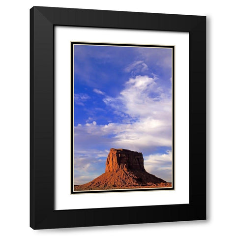Arizona-Monument Valley Wilson Butte landscape  Black Modern Wood Framed Art Print with Double Matting by Jaynes Gallery