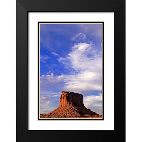 Arizona-Monument Valley Wilson Butte landscape  Black Modern Wood Framed Art Print with Double Matting by Jaynes Gallery