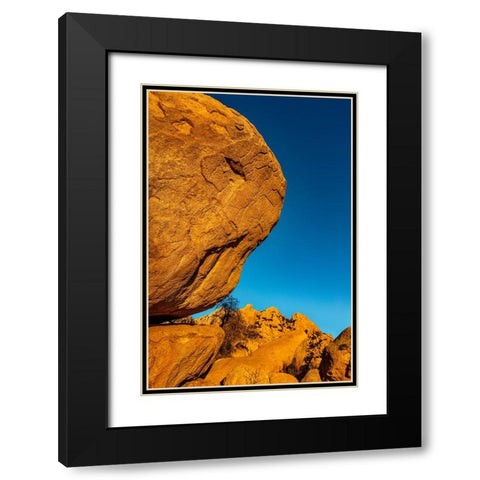Jumbled granite boulders at Council Rocks in the Dragoon Mountains in the Coronado National Forest- Black Modern Wood Framed Art Print with Double Matting by Haney, Chuck