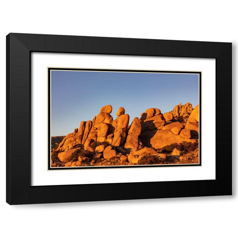 Jumbled granite boulders at Council Rocks in the Dragoon Mountains in the Coronado National Forest- Black Modern Wood Framed Art Print with Double Matting by Haney, Chuck