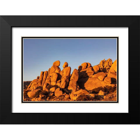 Jumbled granite boulders at Council Rocks in the Dragoon Mountains in the Coronado National Forest- Black Modern Wood Framed Art Print with Double Matting by Haney, Chuck