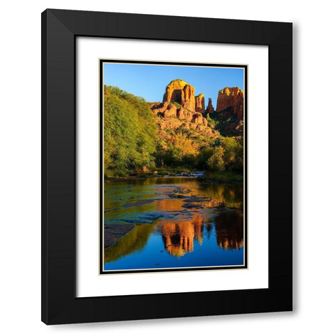 Sedona-Red Rock-Cathedral Rock Black Modern Wood Framed Art Print with Double Matting by Theodore, George