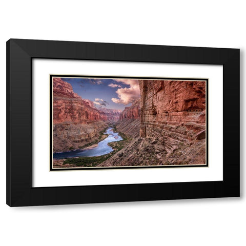 Nankoweap-Grand Canyon Black Modern Wood Framed Art Print with Double Matting by Ford, John