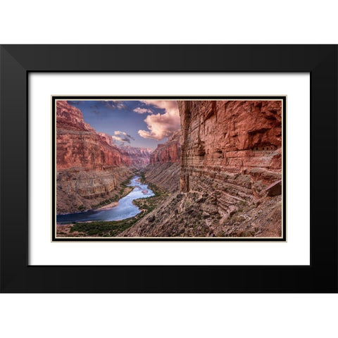 Nankoweap-Grand Canyon Black Modern Wood Framed Art Print with Double Matting by Ford, John