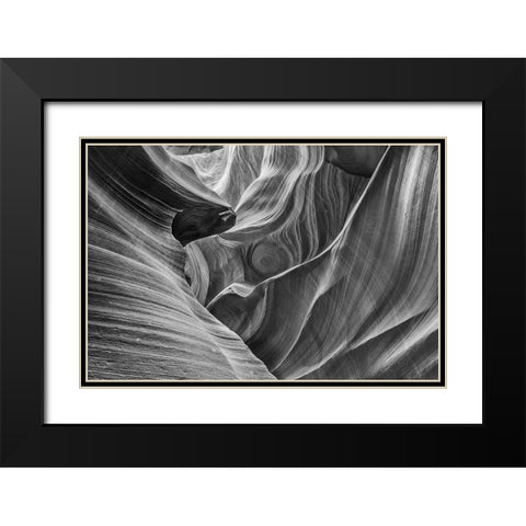 Antelope Canyon-Arizona Black Modern Wood Framed Art Print with Double Matting by Ford, John