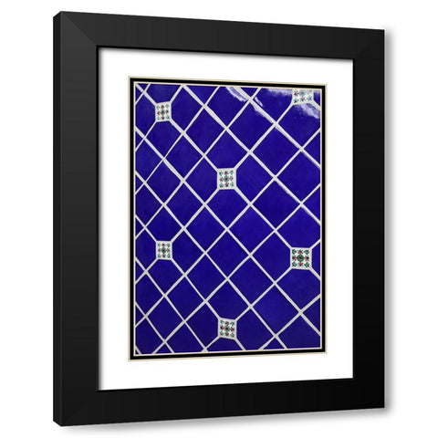 Arizona- USA. Mexican tile wall Black Modern Wood Framed Art Print with Double Matting by Sienda, Jolly