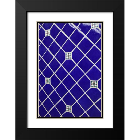 Arizona- USA. Mexican tile wall Black Modern Wood Framed Art Print with Double Matting by Sienda, Jolly