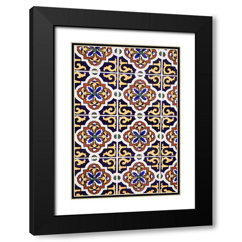 Arizona- USA. Mediterranean painted tiles Black Modern Wood Framed Art Print with Double Matting by Sienda, Jolly