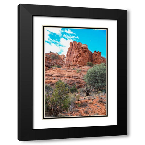 Sedona- Arizona- USA. Red rock formations Black Modern Wood Framed Art Print with Double Matting by Sienda, Jolly