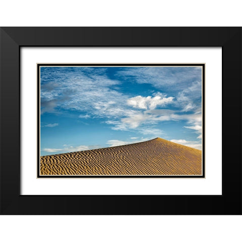 California-Death Valley National Park-Early morning on the Mesquite Flat Dunes Black Modern Wood Framed Art Print with Double Matting by Collins, Ann