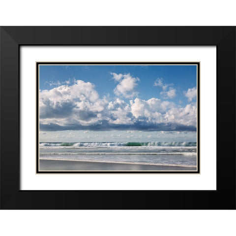 USA-California-La Jolla Waves at La Jolla Shores Beach Black Modern Wood Framed Art Print with Double Matting by Collins, Ann