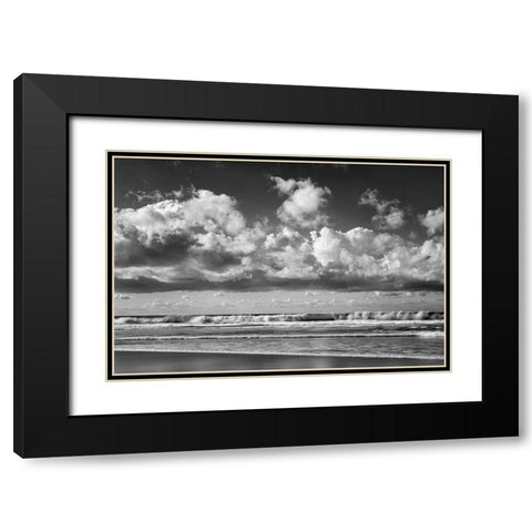 USA-California-La Jolla Waves at La Jolla Shores Beach Black Modern Wood Framed Art Print with Double Matting by Collins, Ann