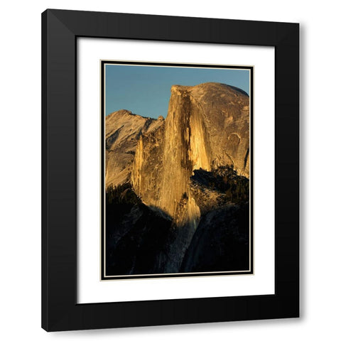 Half Dome at sunset from Glacier Point-Yosemite National Park-California Black Modern Wood Framed Art Print with Double Matting by Jones, Adam