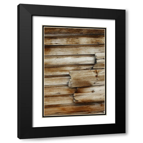 Bodie State Park-wood detail Black Modern Wood Framed Art Print with Double Matting by Jones, Adam