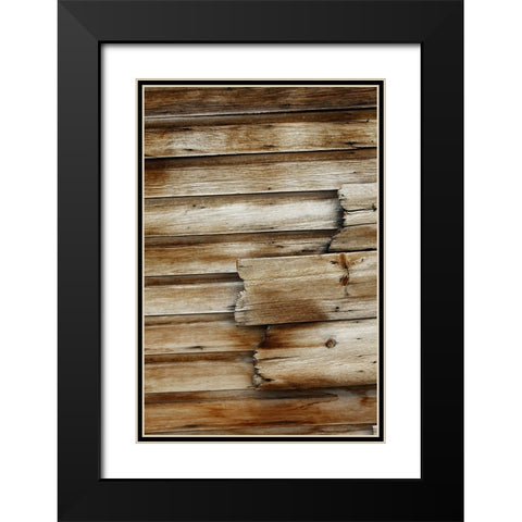 Bodie State Park-wood detail Black Modern Wood Framed Art Print with Double Matting by Jones, Adam