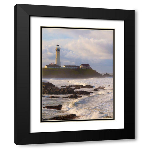 Pigeon Point Lighthouse-Big Sur-California-USA Black Modern Wood Framed Art Print with Double Matting by Miller, Anna