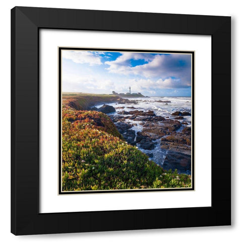 Pigeon Point Lighthouse-Big Sur-California-USA Black Modern Wood Framed Art Print with Double Matting by Miller, Anna