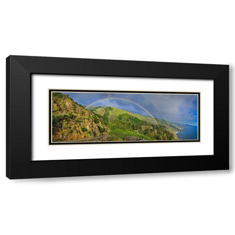 Rainbow-Big Sur Area-California-USA Black Modern Wood Framed Art Print with Double Matting by Miller, Anna