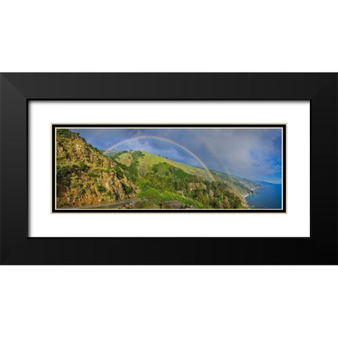 Rainbow-Big Sur Area-California-USA Black Modern Wood Framed Art Print with Double Matting by Miller, Anna