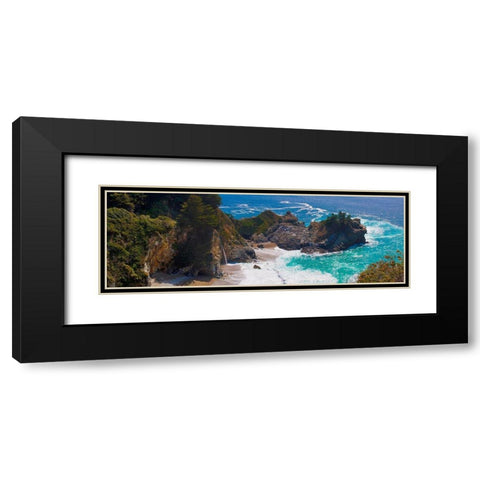 McWay Falls-Julia Pfeiffer Burns State Park-Big Sur-California-USA Black Modern Wood Framed Art Print with Double Matting by Miller, Anna