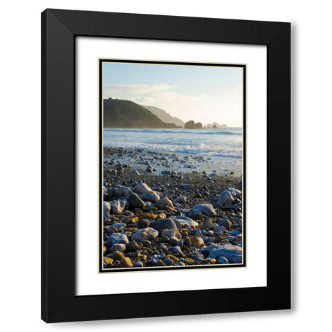 Rockaway Beach-Pacifica-California-USA Black Modern Wood Framed Art Print with Double Matting by Miller, Anna