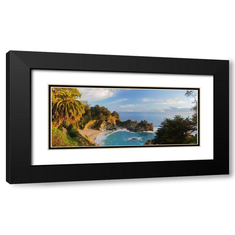 McWay Falls-Julia Pfeiffer Burns State Park-Big Sur-California-USA Black Modern Wood Framed Art Print with Double Matting by Miller, Anna