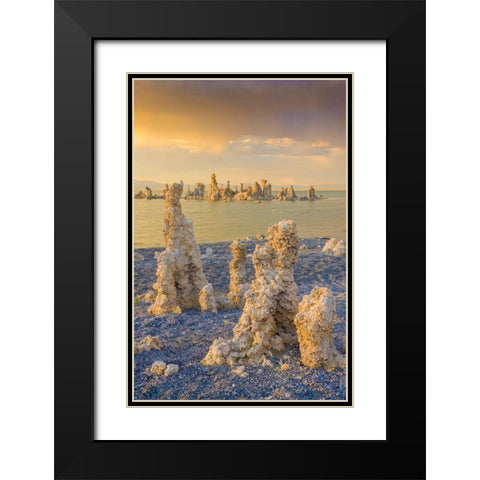 Tufas on Mono Lake-Eastern Sierras-California-USA Black Modern Wood Framed Art Print with Double Matting by Miller, Anna