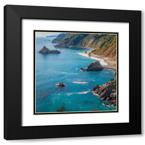 Big Sur Area-California-USA Black Modern Wood Framed Art Print with Double Matting by Miller, Anna