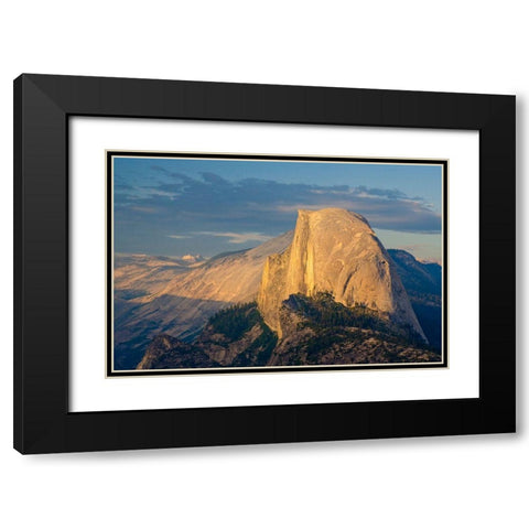 Half Dome from Glacier Point-Yosemite National Park-California-USA Black Modern Wood Framed Art Print with Double Matting by Miller, Anna