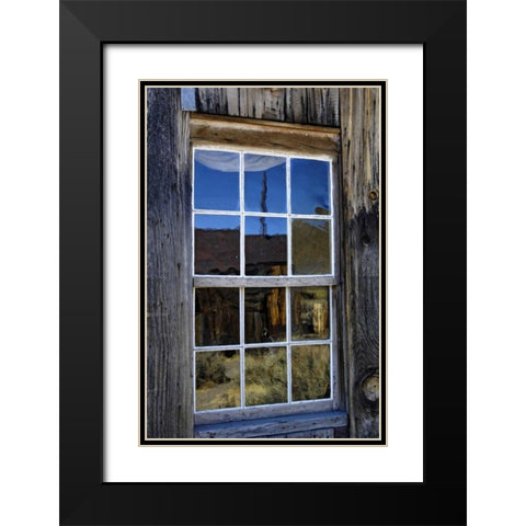CA, Bodie State Park, Ghost town building Black Modern Wood Framed Art Print with Double Matting by Kirkland, Dennis