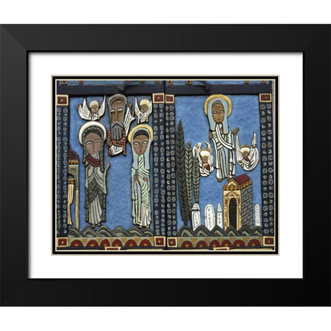 Massachusetts, Welfleet Door of a Church Black Modern Wood Framed Art Print with Double Matting by Noble Gardner, Nancy