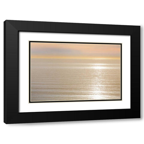 USA, California, La Jolla Sunset on ocean Black Modern Wood Framed Art Print with Double Matting by Paulson, Don