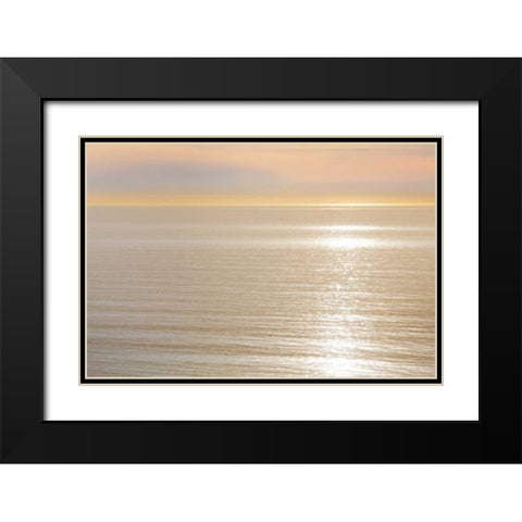 USA, California, La Jolla Sunset on ocean Black Modern Wood Framed Art Print with Double Matting by Paulson, Don