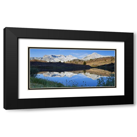 CA, Inyo NF Humming Bird Lake and mountain Black Modern Wood Framed Art Print with Double Matting by Paulson, Don