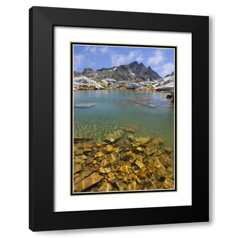 California, Inyo NF Tarn near Nydiver Lakes Black Modern Wood Framed Art Print with Double Matting by Paulson, Don
