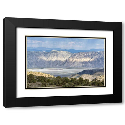CA, Inyo NF Inyo Mountains at sunrise Black Modern Wood Framed Art Print with Double Matting by Paulson, Don
