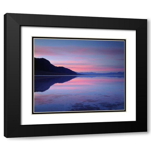 California, Death Valley NP Badwater at dawn Black Modern Wood Framed Art Print with Double Matting by Talbot Frank, Christopher