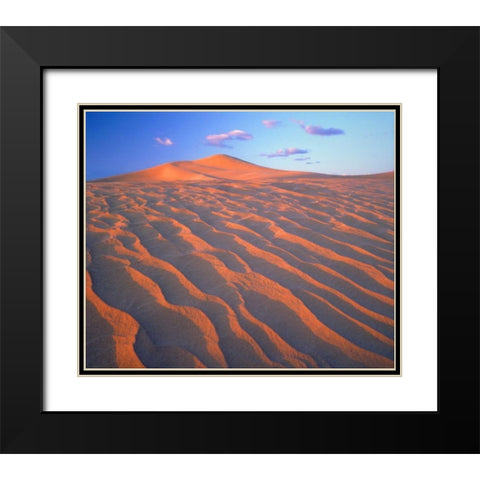 California, Dumont Dunes, Sand Dunes and Clouds Black Modern Wood Framed Art Print with Double Matting by Talbot Frank, Christopher
