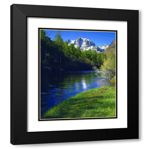 California, Rush Creek in the Sierra Nevada Mts Black Modern Wood Framed Art Print with Double Matting by Talbot Frank, Christopher