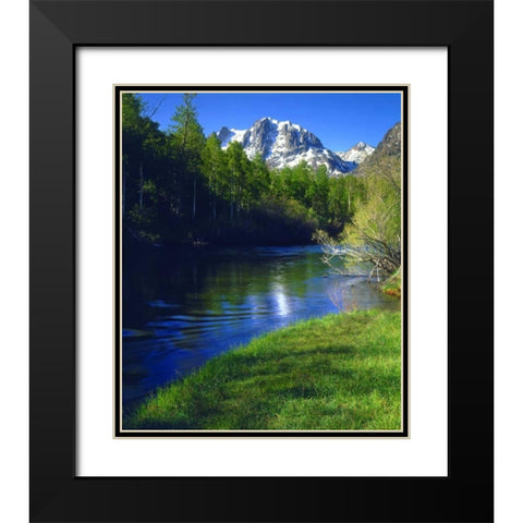 California, Rush Creek in the Sierra Nevada Mts Black Modern Wood Framed Art Print with Double Matting by Talbot Frank, Christopher