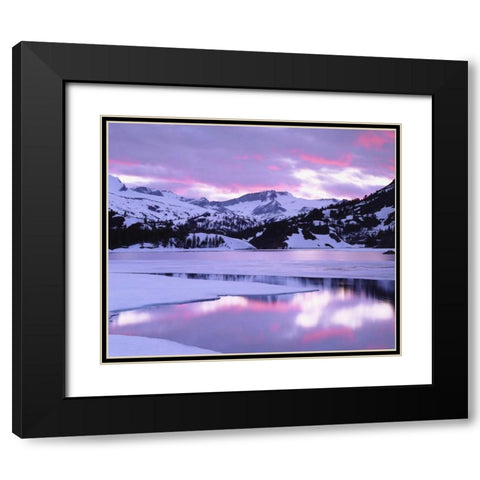 California, Sierra Nevada, Ellery Lake at Sunset, Black Modern Wood Framed Art Print with Double Matting by Talbot Frank, Christopher