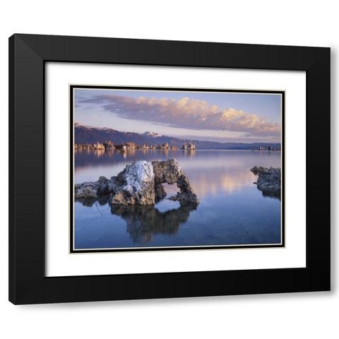 CA, Sierra Nevada Tufa Formations on Mono Lake Black Modern Wood Framed Art Print with Double Matting by Talbot Frank, Christopher