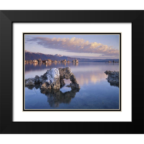 CA, Sierra Nevada Tufa Formations on Mono Lake Black Modern Wood Framed Art Print with Double Matting by Talbot Frank, Christopher