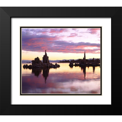 California Tufa Formations on Mono Lake Black Modern Wood Framed Art Print with Double Matting by Talbot Frank, Christopher