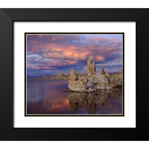California Tufa Formations on Mono Lake Black Modern Wood Framed Art Print with Double Matting by Talbot Frank, Christopher