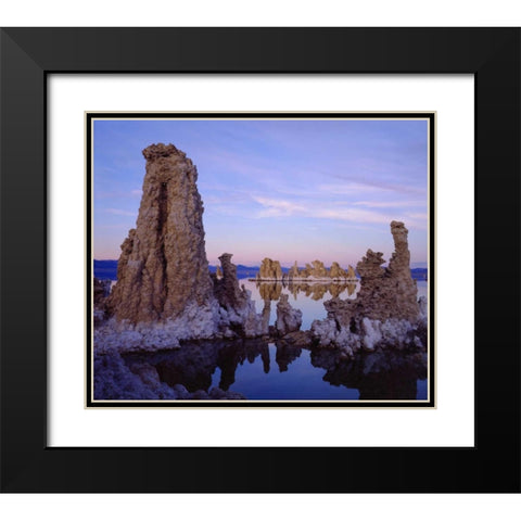 California Tufa Formations on Mono Lake Black Modern Wood Framed Art Print with Double Matting by Talbot Frank, Christopher