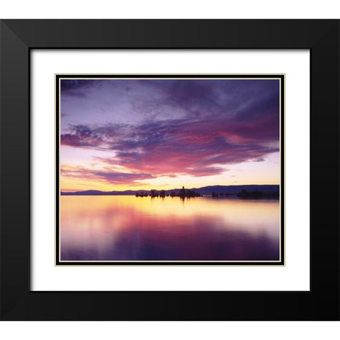 California Tufa Formations on Mono Lake Black Modern Wood Framed Art Print with Double Matting by Talbot Frank, Christopher