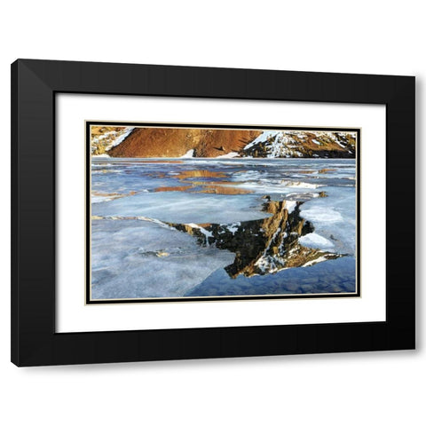 California, Sierra Nevada Ellery Lake Black Modern Wood Framed Art Print with Double Matting by Flaherty, Dennis