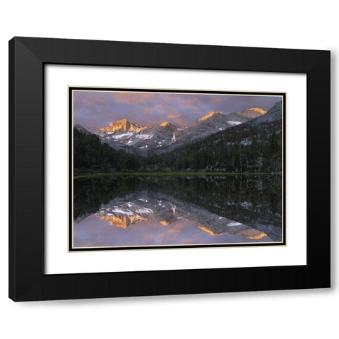 USA, California Marsh Lake at sunrise Black Modern Wood Framed Art Print with Double Matting by Flaherty, Dennis