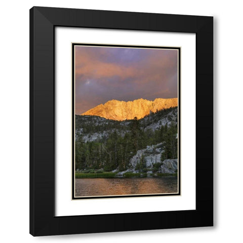 USA, California Marsh Lake at sunrise Black Modern Wood Framed Art Print with Double Matting by Flaherty, Dennis